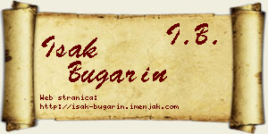 Isak Bugarin vizit kartica